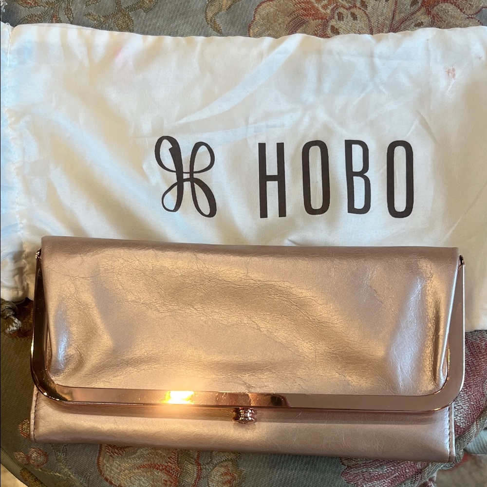 Large Hobo wallet rose gold